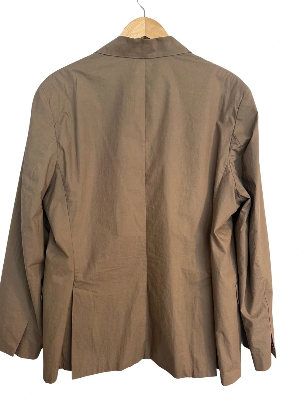 Theory Tan Cotton Unstructured Men’s Blazer SZ 44 Lightweight Summer Casual EUC